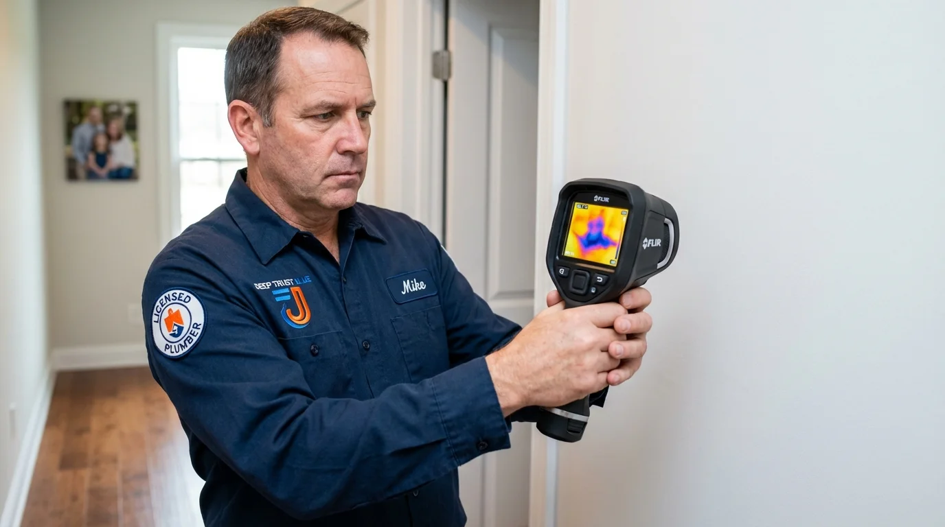 Thermal imaging leak detection by Johns Plumbing LLC in Saylorsburg